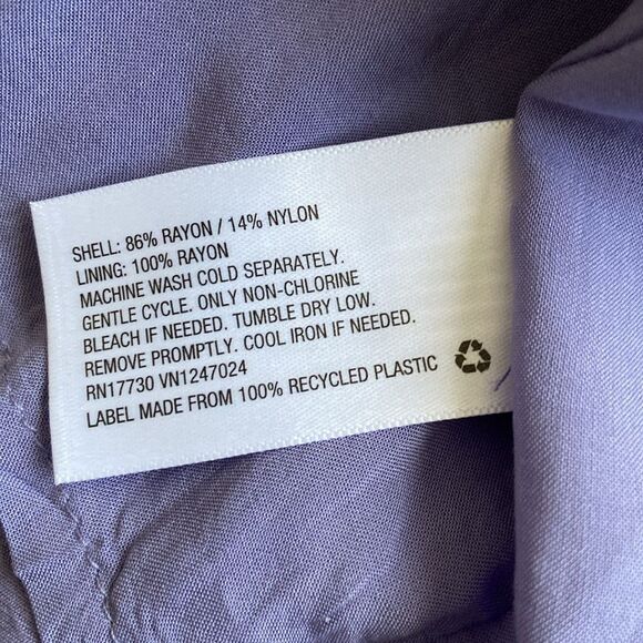 A new day Purple Yoke Front Midi Skirt with slit - Picture 13 of 13